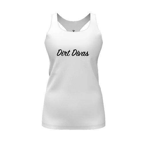 [FT0TRBWH-FYS-LOGO1] Decker Racerback Tank Top (Female Youth S, White)