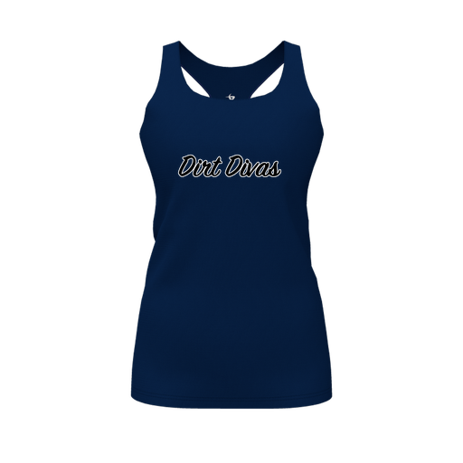 [FT0TRBNV-FYS-LOGO1] Decker Racerback Tank Top (Female Youth S, Navy)