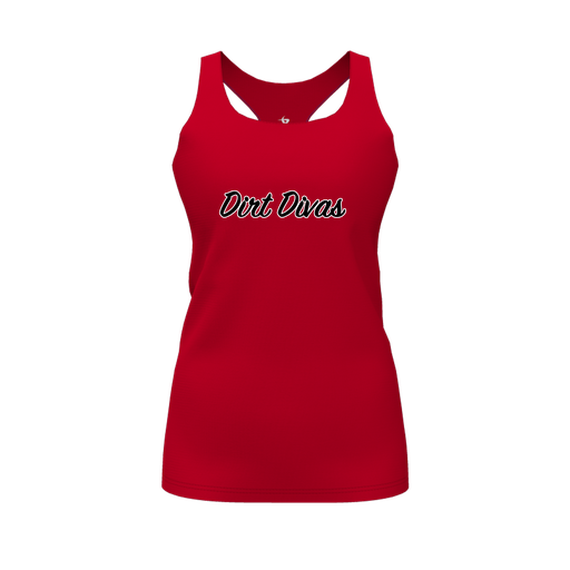 [FT0TRBRD-FYS-LOGO1] Decker Racerback Tank Top (Female Youth S, Red)