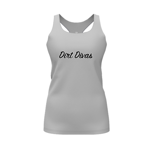 [FT0TRBGY-FYS-LOGO1] Decker Racerback Tank Top (Female Youth S, Gray)