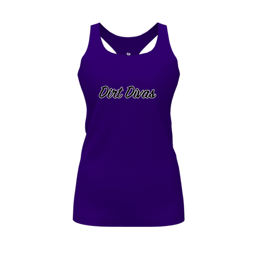 [FT0TRBPP-FYS-LOGO1] Decker Racerback Tank Top (Female Youth S, Purple)