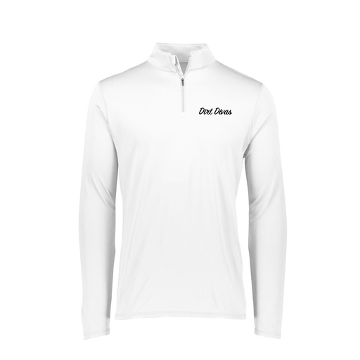 [FTLQFLWH-FAXS-LOGO1] Decker Women's Flex-Lite 1/4 Zip Shirt (Female Adult XS, White)