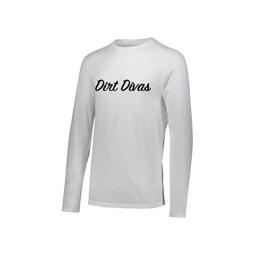 [FTLCUBWH-YS-LOGO1] Decker Youth Tri-Blend T-Shirt - Long Sleeve (Youth S, White)