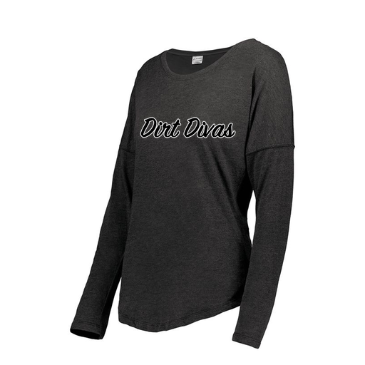 [FTLCUBBK-FAXS-LOGO1] Decker Women's Tri-Blend T-Shirt - Long Sleeve (Female Adult XS, Black)