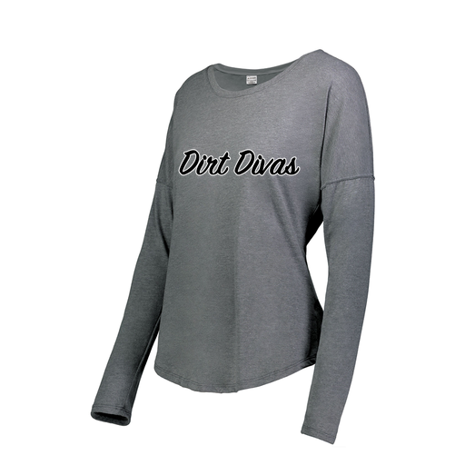 [FTLCUBGY-FAXS-LOGO1] Decker Women's Tri-Blend T-Shirt - Long Sleeve (Female Adult XS, Gray)